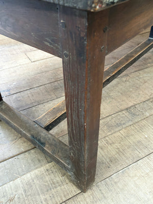 Oak and poplar top table