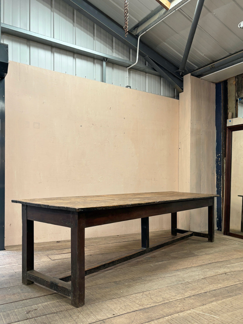 Oak and poplar top table