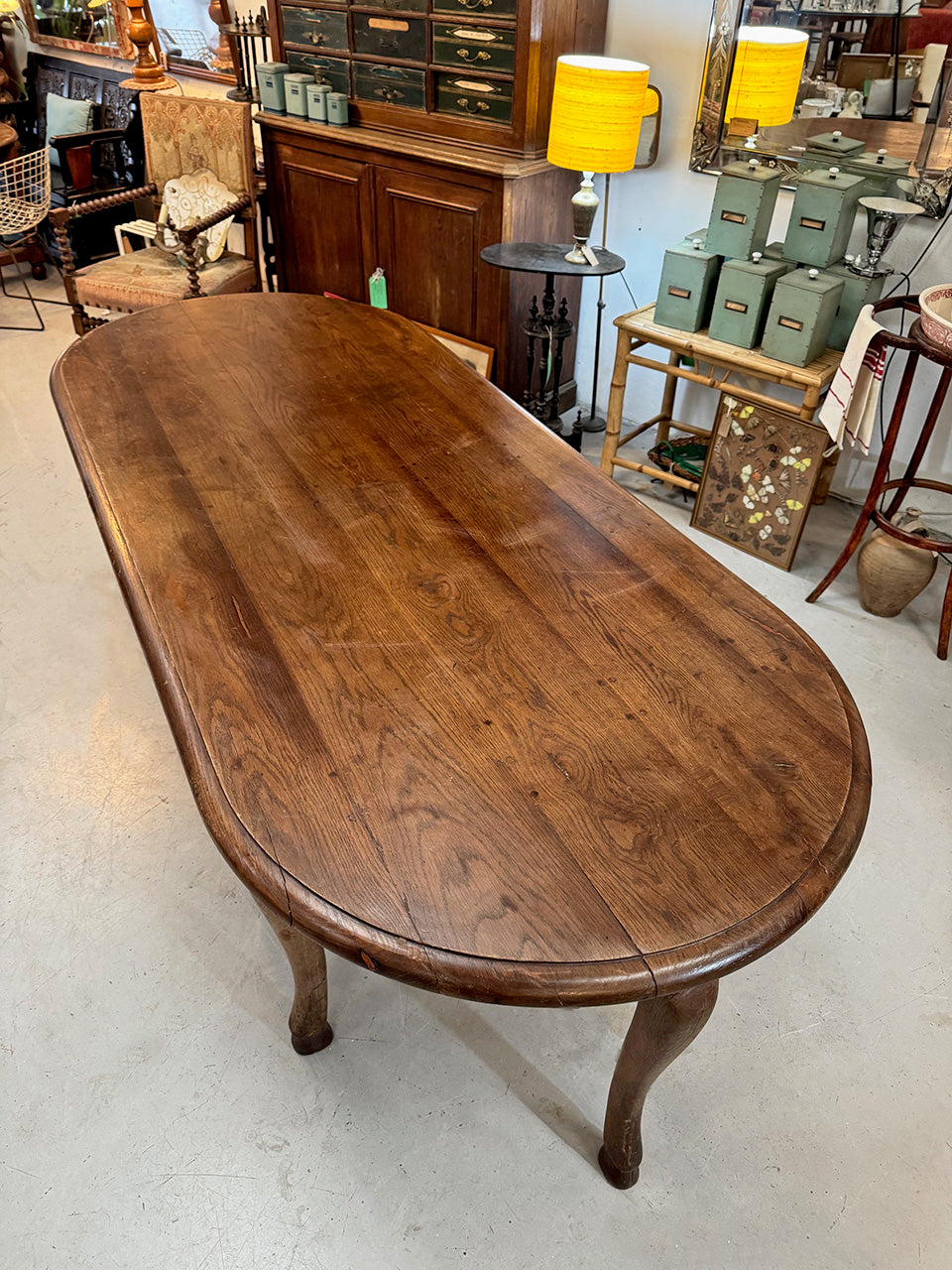 Large oval table