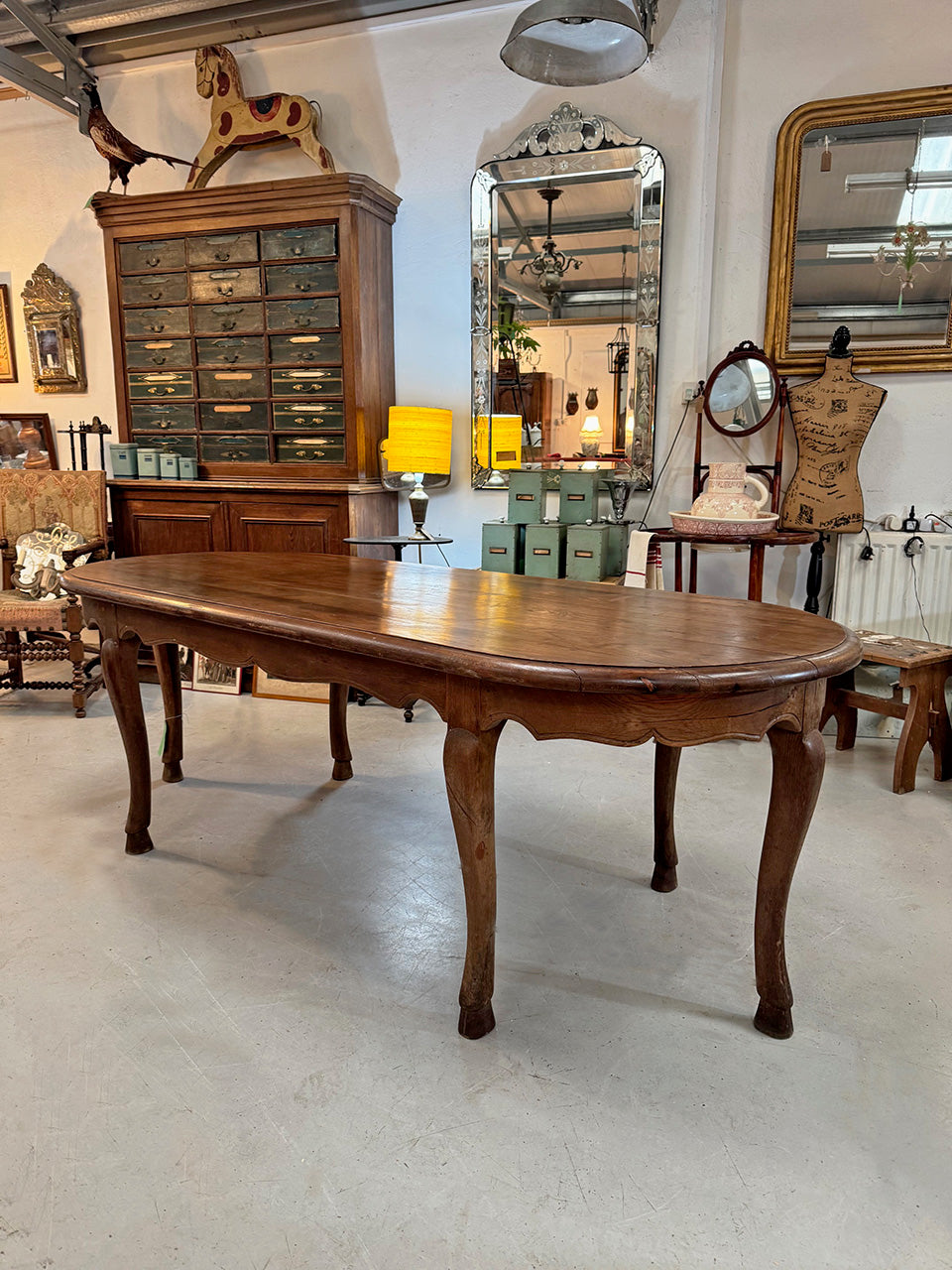Large oval table