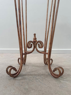 Pair of wrought iron stands