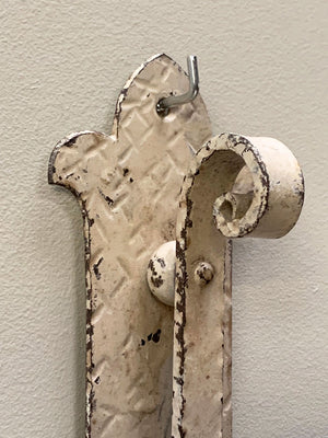 Cream painted candleholders