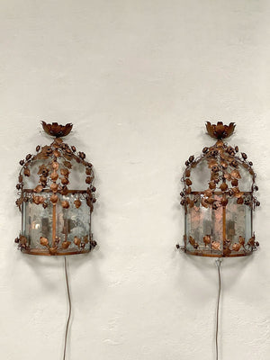 Pair of indoor wall lights