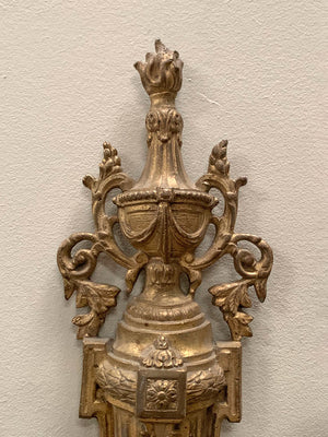 Brass wall mounted candleholders 'as is'