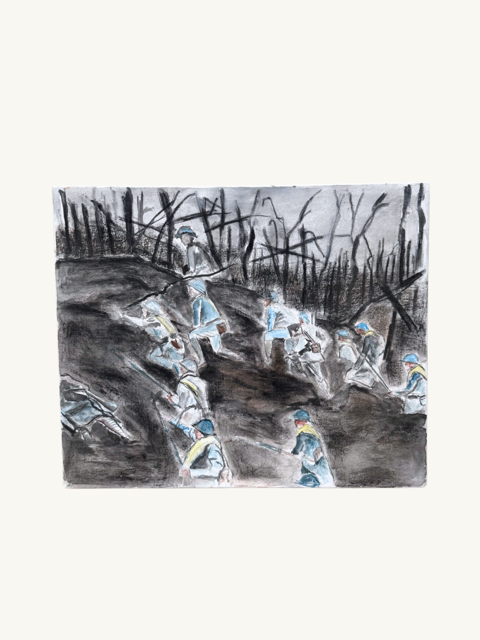 Painting of WW1 scene