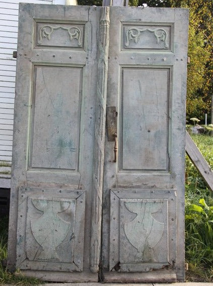 Pair of carved 17th century doors