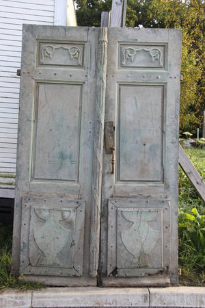 Pair of carved 17th century doors