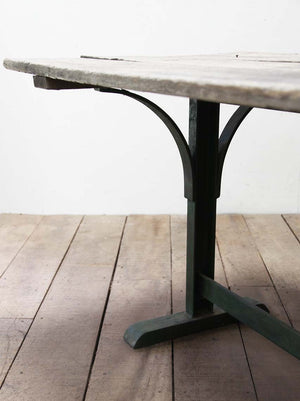 19th century painted metal base table