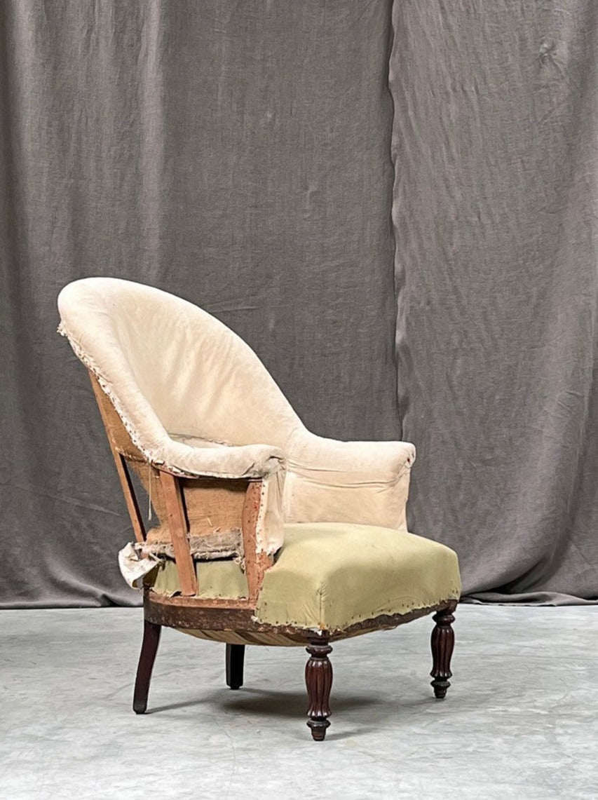 High back armchair (inc. reupholstery, ex. fabric)
