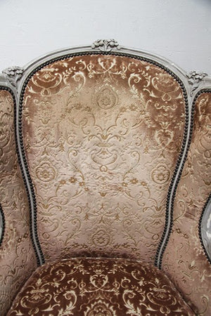 Louis XV style wing chair