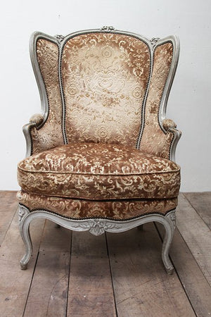 Louis XV style wing chair
