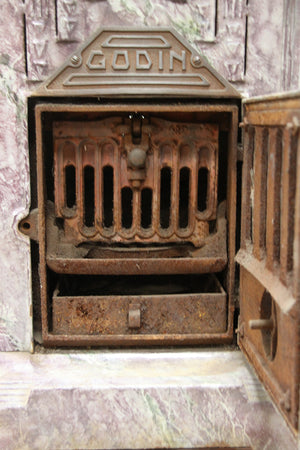 Art Deco cast iron stove