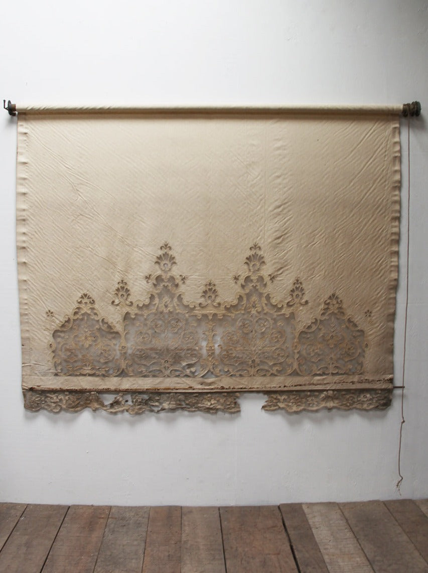 Large linen roller blind