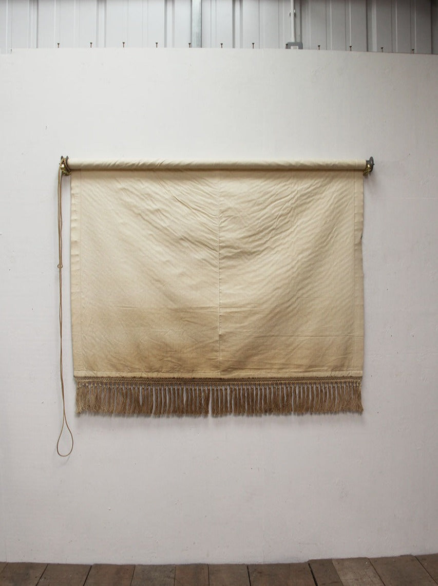 Pair of linen blinds (priced individually)