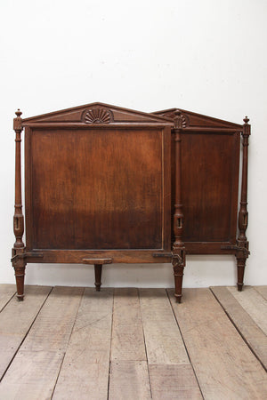 Pair Directoire bed heads (as is)