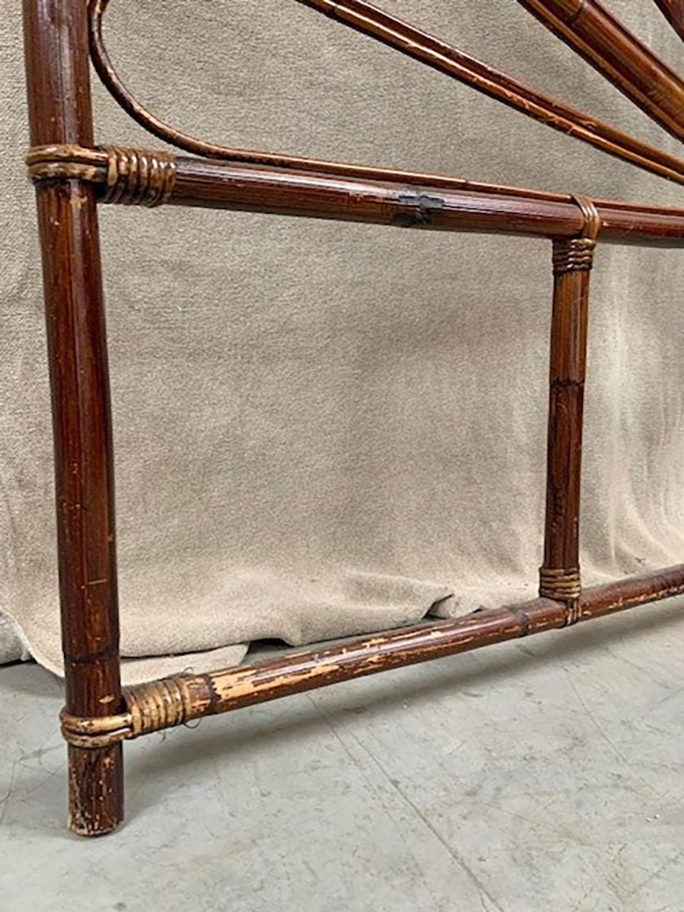 Rattan headboard