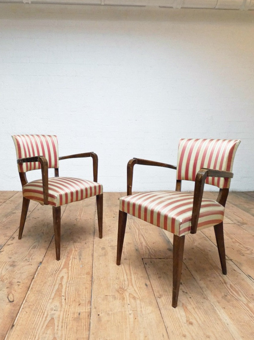 1950's bridge chairs (£500 'as is' or £900 re-upholstered, ex. fabric)