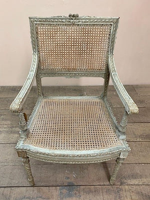 Set of 4 cane chairs