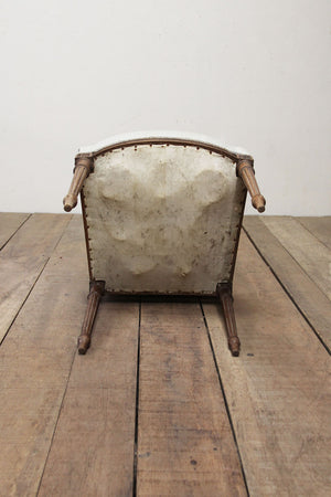 Set of upholstered dining chairs