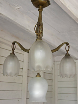 Brass ceiling light