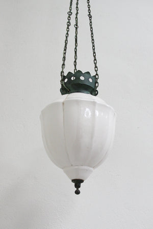 Verdigris pendant lamp 'as is' (Reserved)