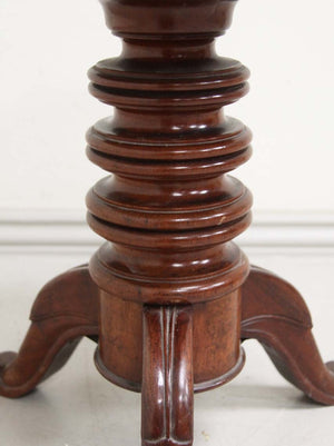 Leather topped piano stool