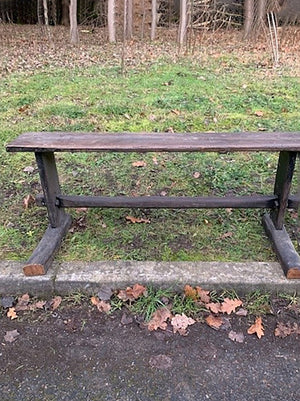 Pair of school benches (priced individually)