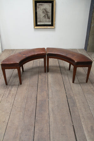 Pair of curved benches