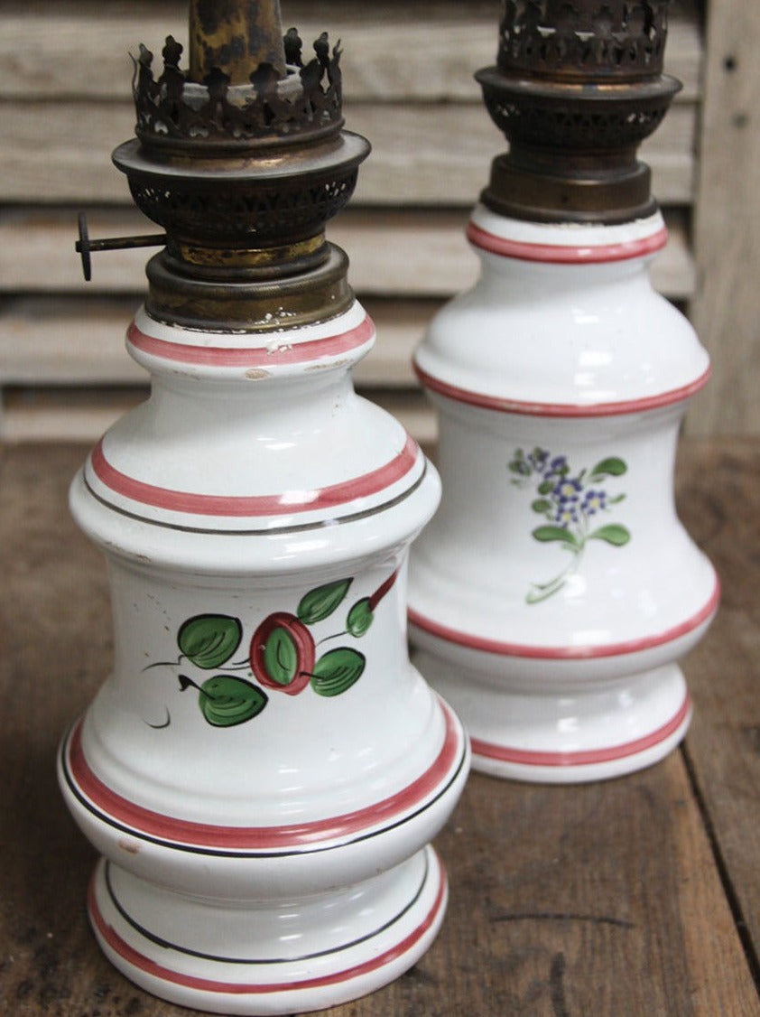 Ceramic oil lamp bases (each, as is)