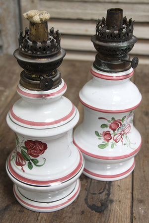 Ceramic oil lamp bases (each, as is)
