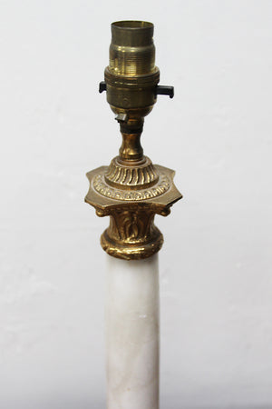 Brass/marble lamp base