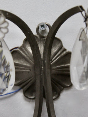 Pewter wall light