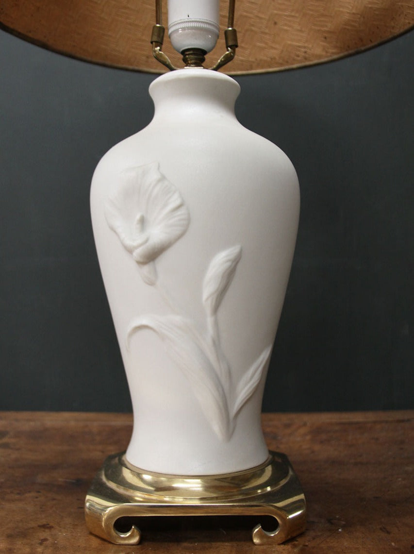 Ceramic table lamp (re-wired)