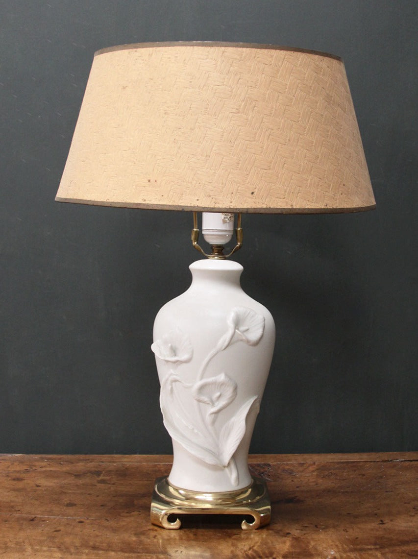 Ceramic table lamp (re-wired)