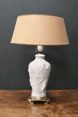 Ceramic table lamp (re-wired)
