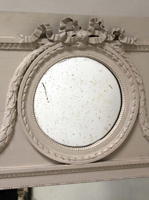 Tall painted trumeau mirror