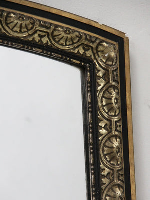 Arch top overmantel mirror