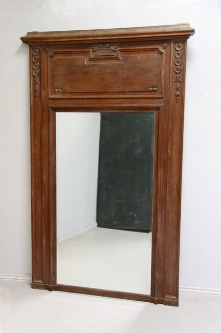 Oak frame mirror