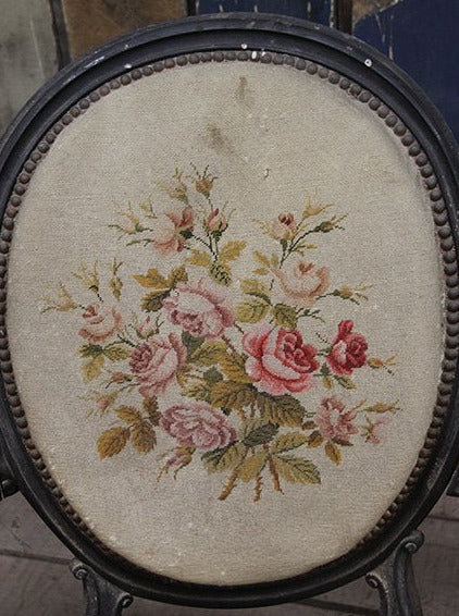 Medallion back sofa (as is)