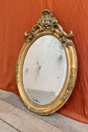 Oval gilt mirror