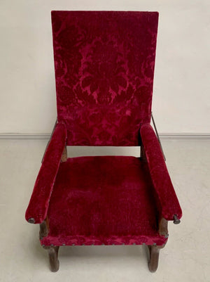 Mid 1800's reclining armchair 'as is'