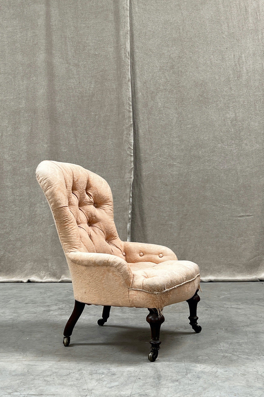 Rosewood occasional chair (£250 'as is' or £850 re-upholstered, excl. fabric)