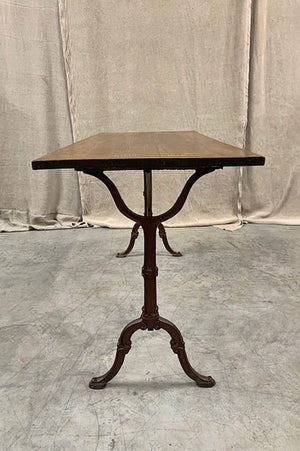 Bistro table with oak top