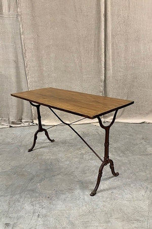Bistro table with oak top