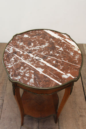 Marble top wine table