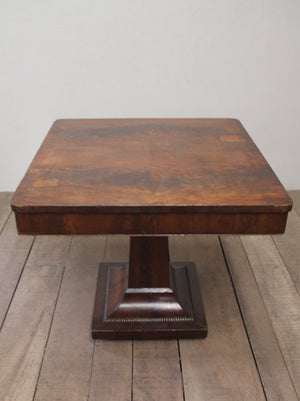 Square pedestal table