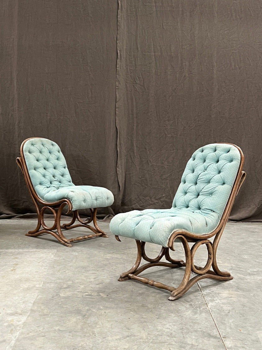 Pair of Thonet bentwood chairs